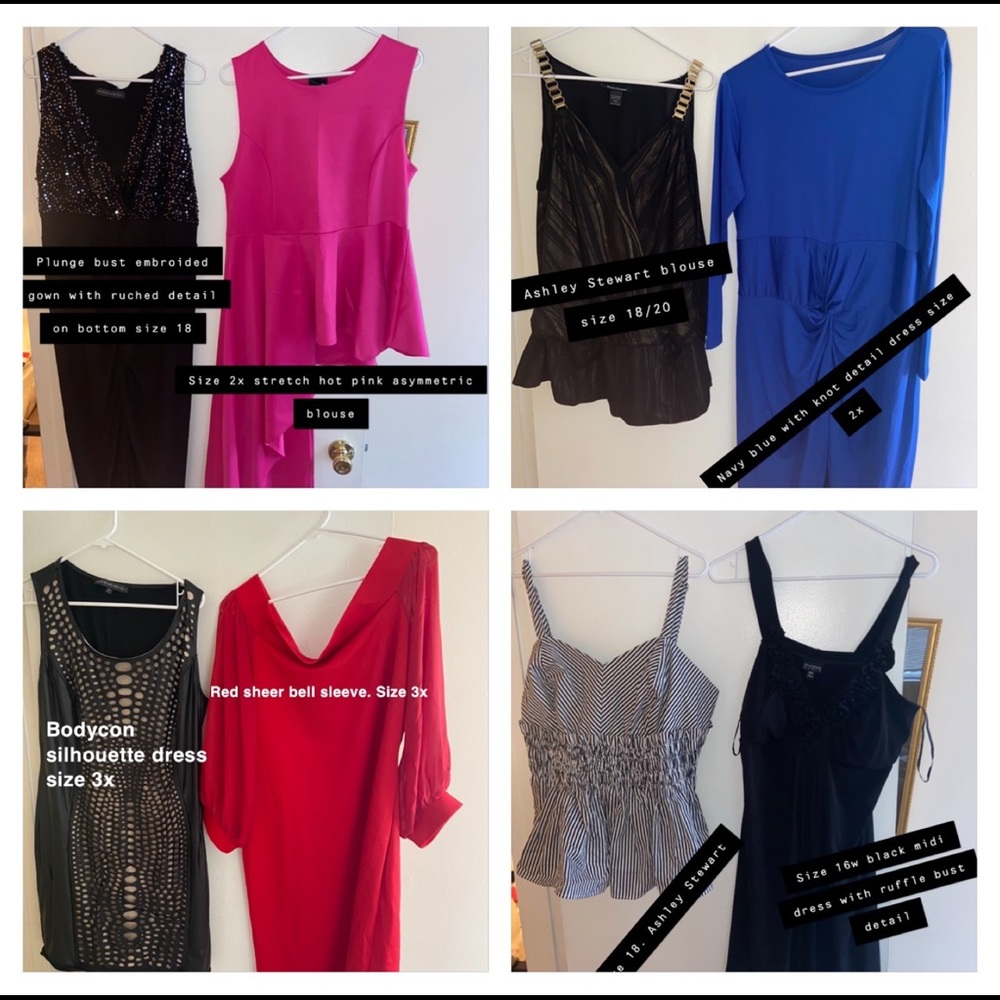 Mature Curvy/Plus formal wear. New-Worn once